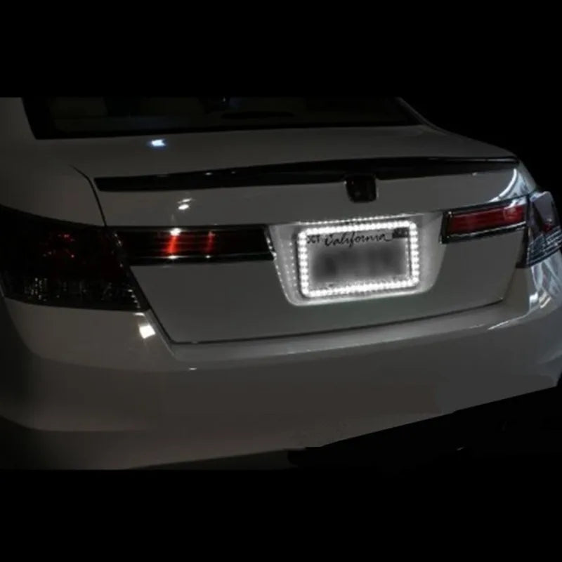 Car License Plate Frame 12V LED Lighting Acrylic U.S. Standard Car Led Luminous License Plate Frame for All Cars