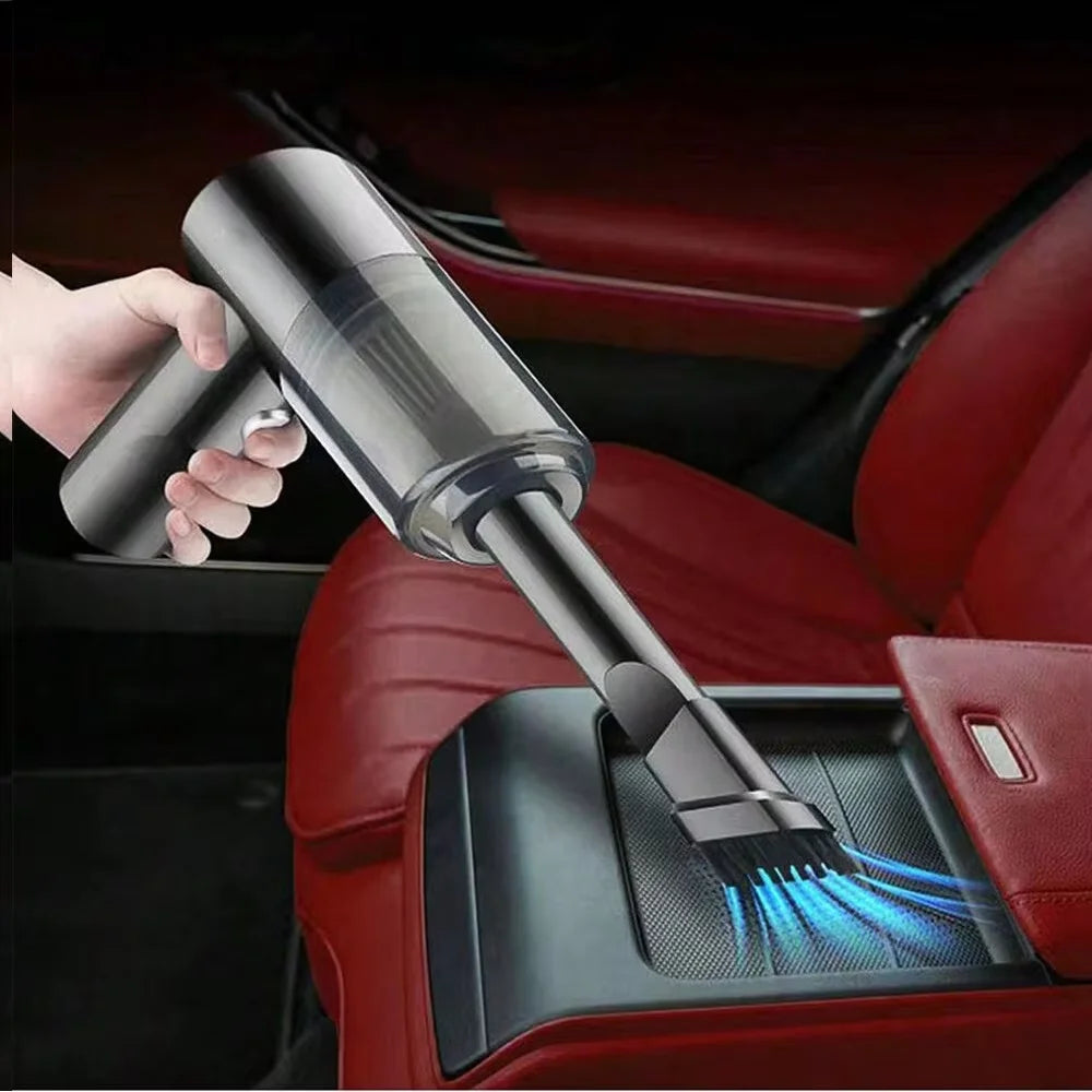 Portable Cordless Handheld Car Vacuum Cleaner Dual Use Blowing & Suction with Multi-Nozzles for Car Home Pet Office