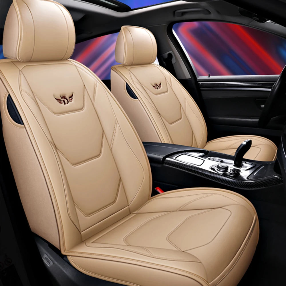 Universal Leather Car Seat Covers for for Subaru Legacy 2014 2022 Impreza XV Forester 2010 2015 Outback 2012 Auto Accessories