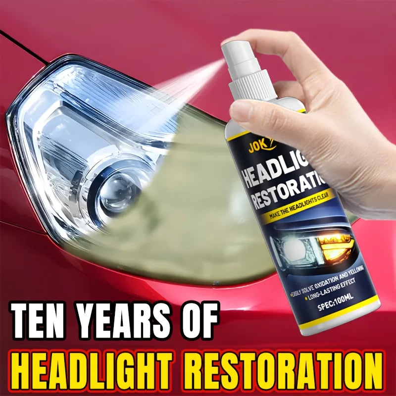 100ML Ceramic Auto Headlight Repair Spray - Advanced Headlight Repair and Protection, Removes Yellowing and Oxidation