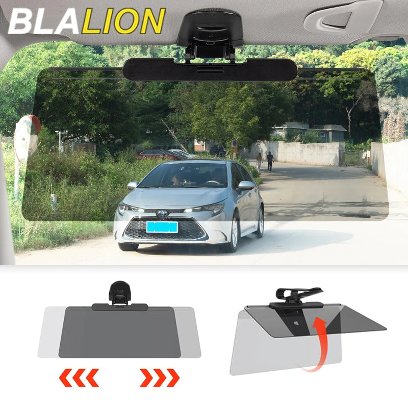 BLALION Car Sun Visor Universal Rotatable Adjustable Anti-Dazzle Anti-UV Polarized Sunshade Plate Clear Vision Anti-Glare Parts