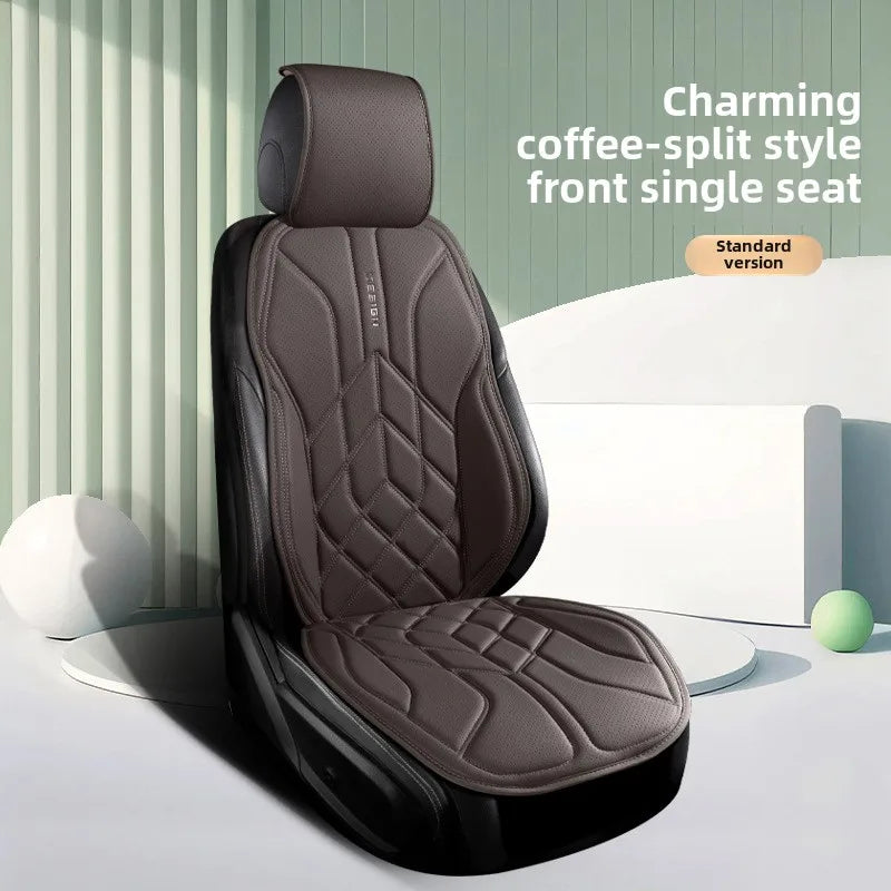 High Quality Universal Car Seat Cover Four Season Perforated Leather Breathable Comfortable Saddle Pad for Car Seats Protection