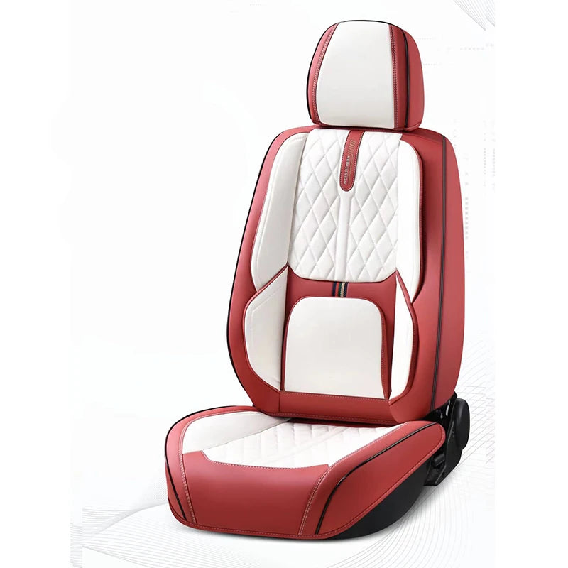 Universal Car Seat Covers Full Covered Durable Artificial Leather Seat Cushion for 90% Sedan SUV  Include Front and Rear Cover