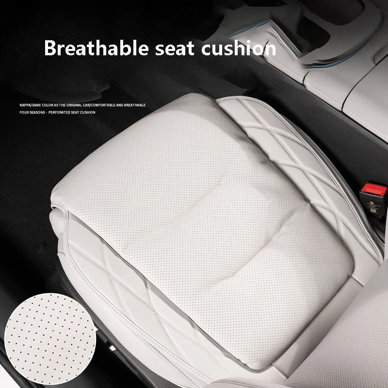Universal Car Seat Cover Leather Cars Seat Waist Cushion Covers Four Season Auto Interior Seats  Protection Pad Car Accessorie