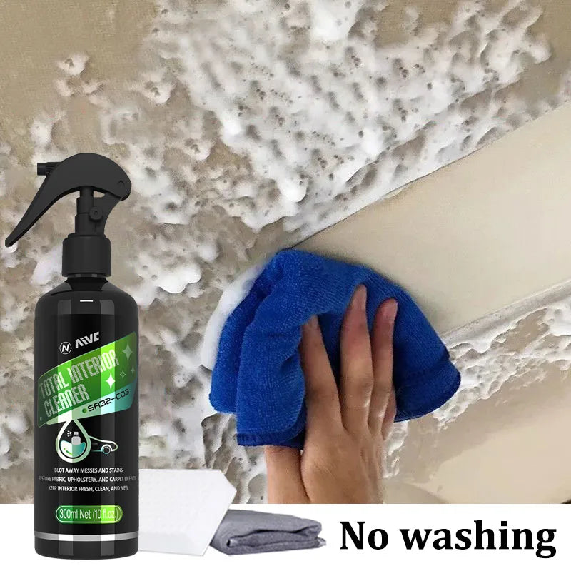Car Interior Cleaner Agent Ceiling Cleaner Auto Upholstery Seat Waterless Wash Free Multipurpose Auto Dash Cleaning Tool AIVC-C