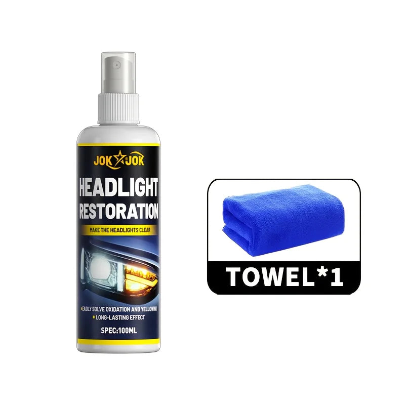 100ML Ceramic Auto Headlight Repair Spray - Advanced Headlight Repair and Protection, Removes Yellowing and Oxidation