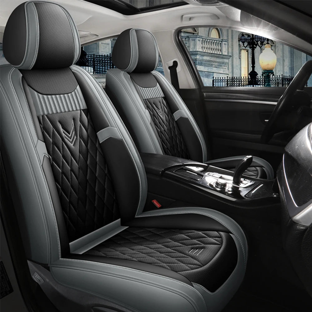 Universal Leather Car Seat Covers for Lada Granta Vesta SW Cross 2114 Xray Kalina Largus Interior Accessories for Vehicle Parts