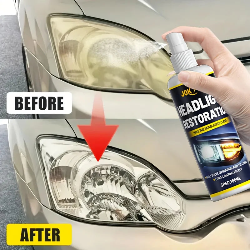 100ML Ceramic Auto Headlight Repair Spray - Advanced Headlight Repair and Protection, Removes Yellowing and Oxidation