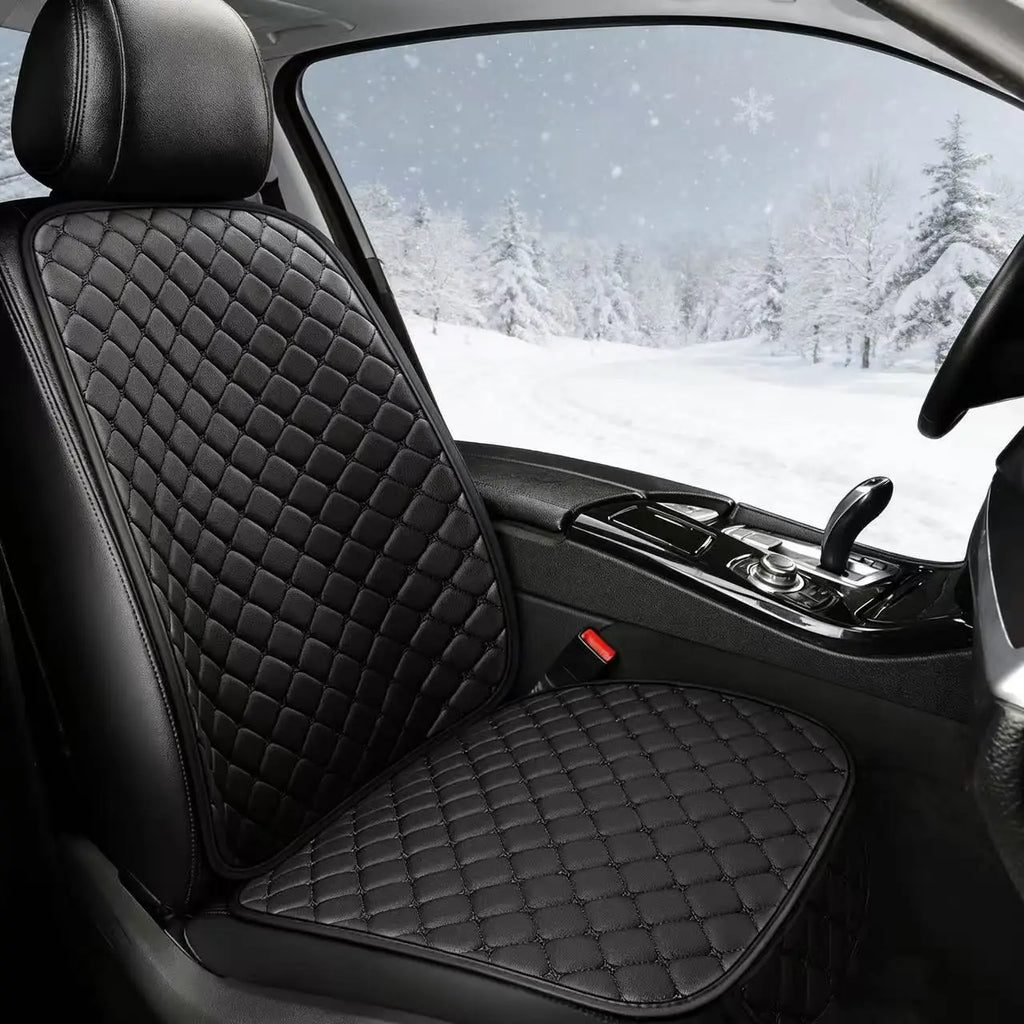 Car seat cushion leather all season universal 7-piece set, single seat anti slip, wear-resistant, no tie, portable rear five sea