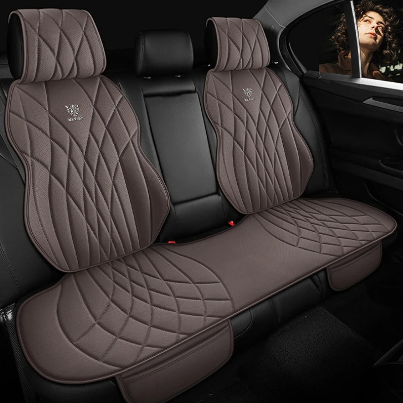 Universal Car Seat Cover Set Leather Car Seat Protective Covers Car Accessories Interior Comfortable Auto Seat Cushion Full Set