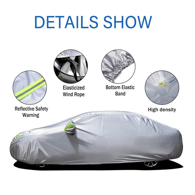 190T Car Cover Protection Sunscreen Heat Insulation Dust For Mercedes-Benz CLA-Class 2013-2024 Car Exterior Accessories