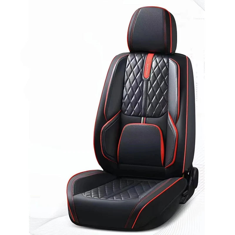 Universal Car Seat Covers Full Covered Durable Artificial Leather Seat Cushion for 90% Sedan SUV  Include Front and Rear Cover