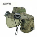 Solar Fan Hat Men Summer Sun Protection Wide Brim Neck Guard Fisherman Hat Breathable Outdoor Fishing Hiking Usb 3 Speed