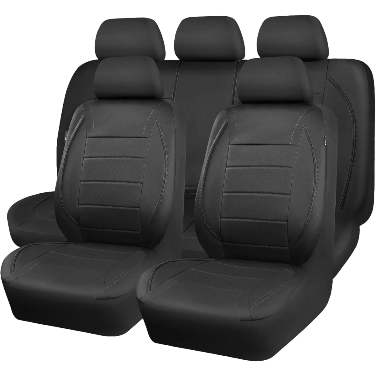 5 Seats Universal Car Seat Covers Full Set PU Leather Breathable Easy Clean Interior Protection