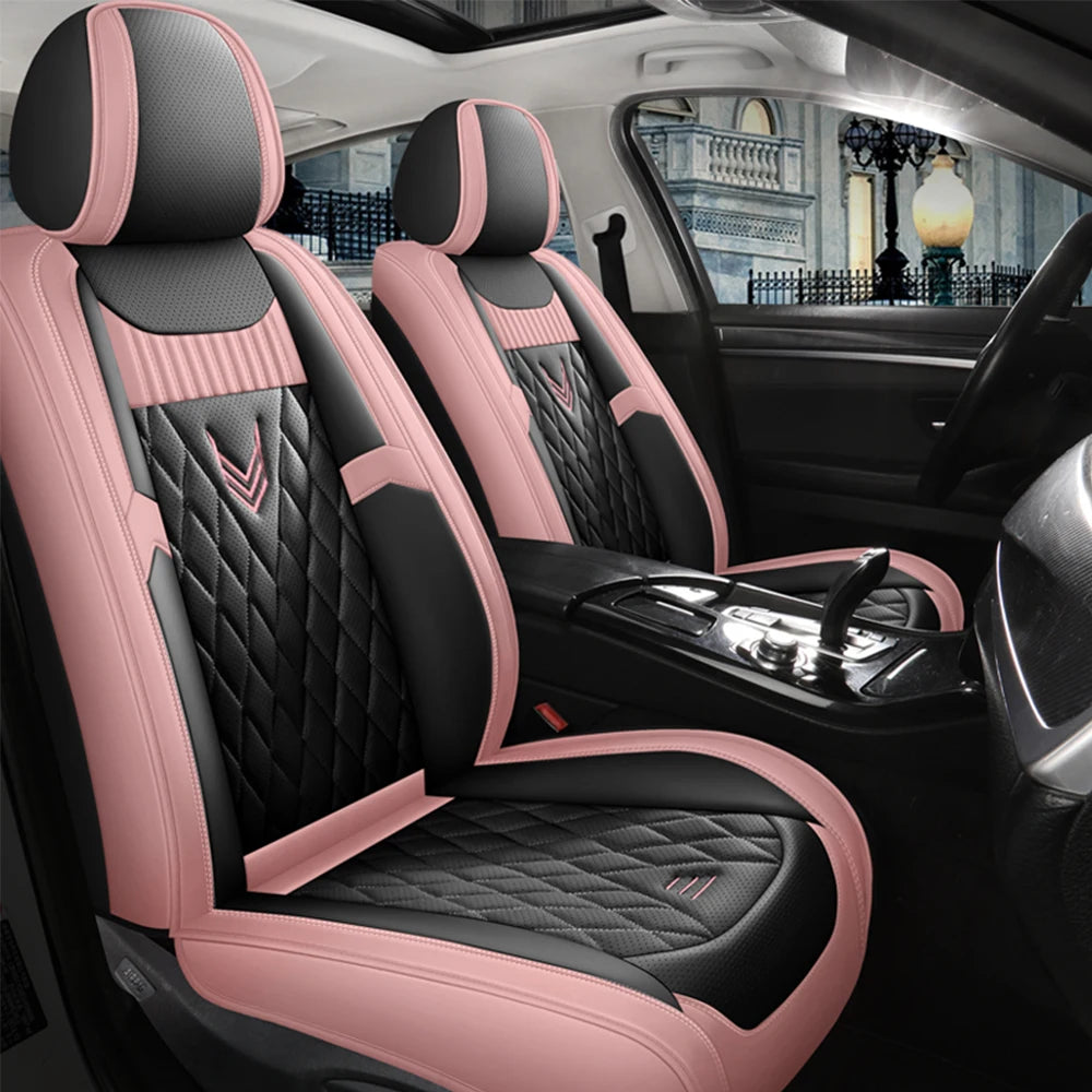 Universal Leather Car Seat Covers for Lada Granta Vesta SW Cross 2114 Xray Kalina Largus Interior Accessories for Vehicle Parts