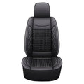 Universal Fit PU Leather Car Seat Cover Protector with Backrest Breathable 1 Piece Front for 95% Cars Sedan SUV Pickup Van