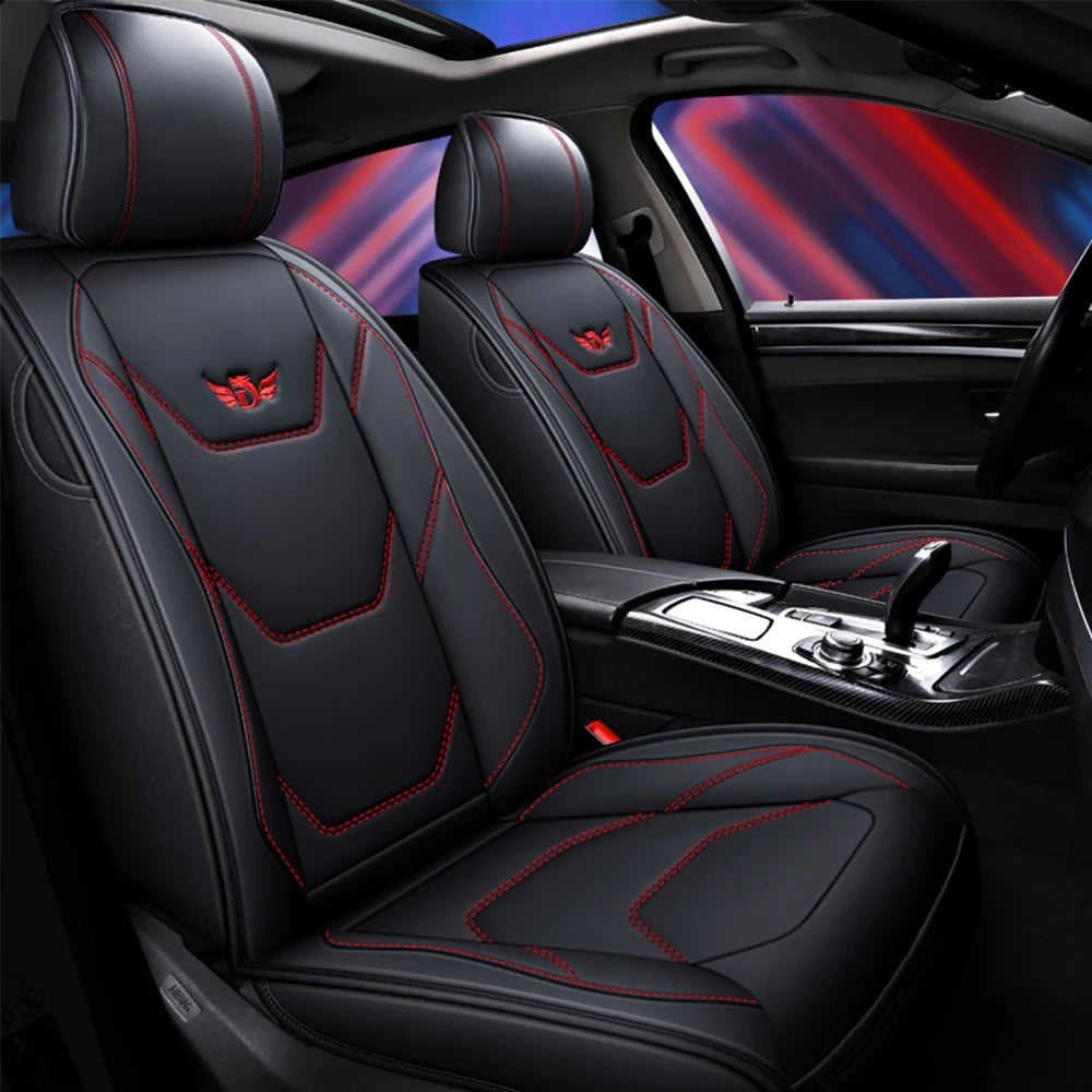 Universal Leather Car Seat Covers for for Subaru Legacy 2014 2022 Impreza XV Forester 2010 2015 Outback 2012 Auto Accessories