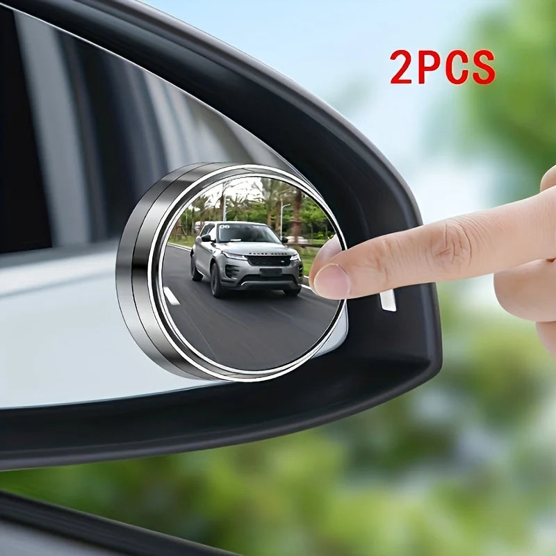 2-piece Set of 360 Degree High-definition Circular Car Rearview Mirrors, Reverse Blind Spot Rearview Mirror Auxiliary Mirror - AliExpress