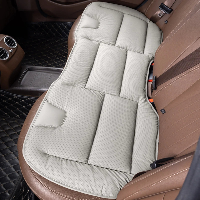 Universal Nappa Leather Rear Car Seat Cushion Seats Breathable Ventilated Comfort Seats Protection Pad Auto Accessories