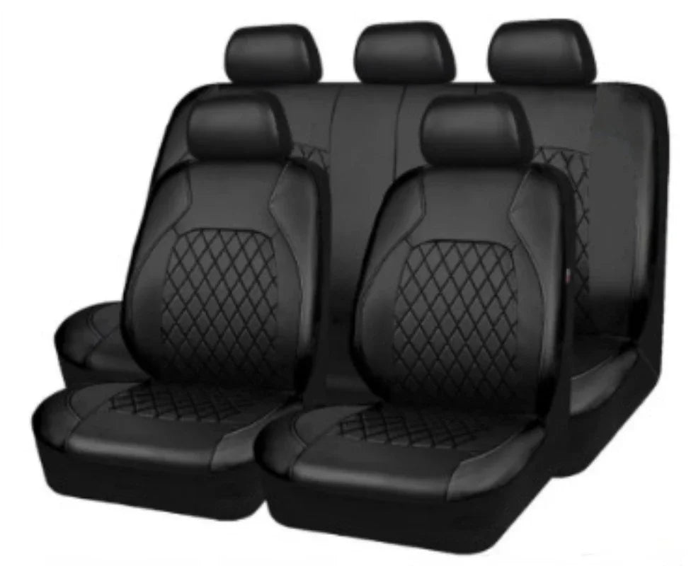 Universal Fit Most Car PU Leather Car Seat Covers Airbag Compatible Car Interior Accessories Front/ Rear/ Full Set Cover Cushion