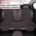 Universal Full Set PU Leather Car Seat Covers Front & Rear Four-Season Breathable Seat Cushion Anti-Slip Auto Seat Protector