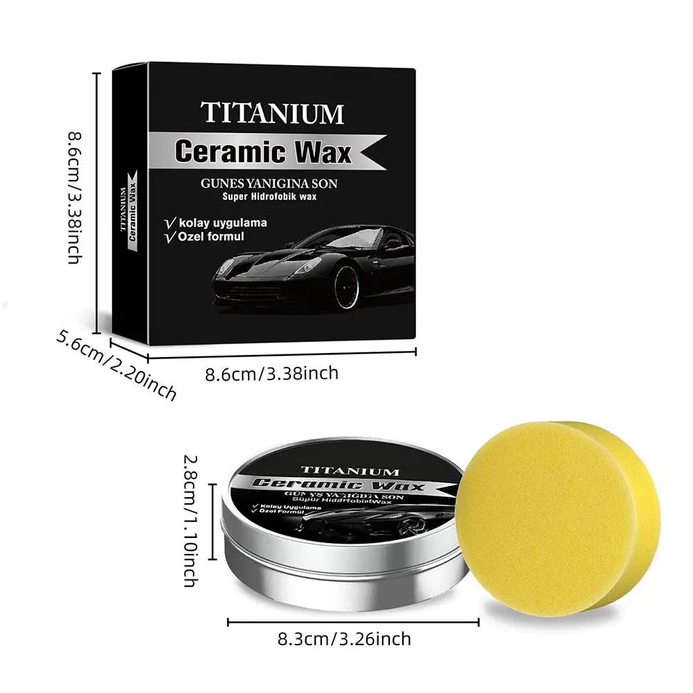 All In One Car Care Ceramic Wax Build Glossy Protective Layer Repair Tiny Paint Scratches Improve Overall Vehicle Surface Bright