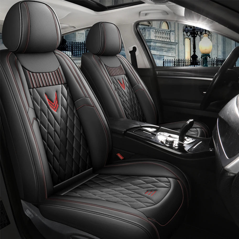Universal Leather Car Seat Covers for Lada Granta Vesta SW Cross 2114 Xray Kalina Largus Interior Accessories for Vehicle Parts