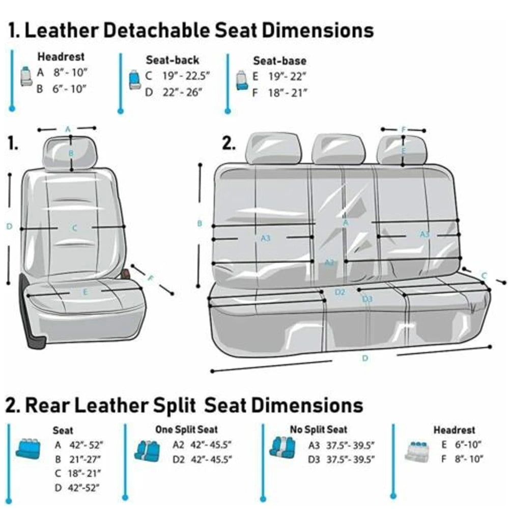 Car Seat Cover PU Leather Universal Full Set Vehicle Seat Cushion Full Surround Protective Pad Interior Accessories