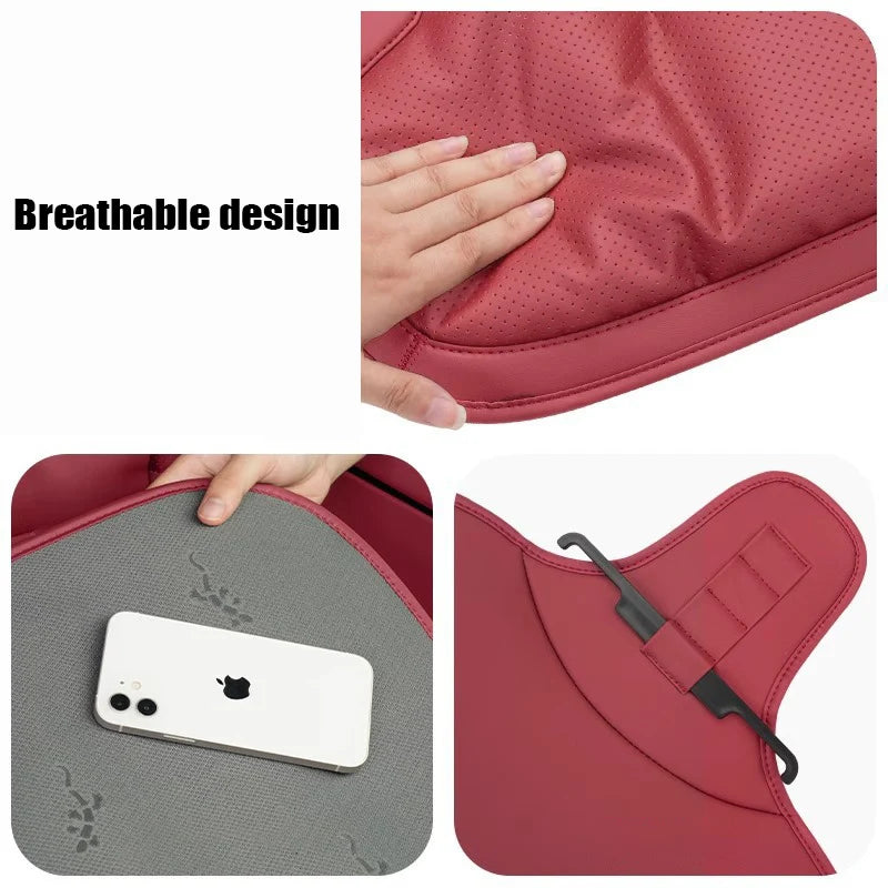 Universal Car Seat Cover PU Leather Cars Seat Waist Cushion Covers Four Season Auto Interior Seats Protection Pad Car Accessorie