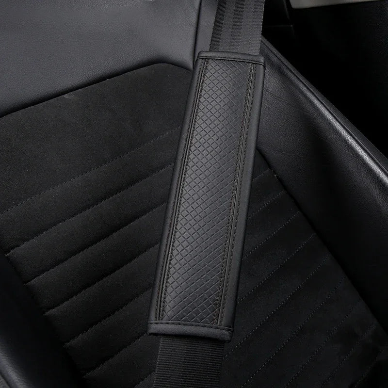 Universal PU Leather Car Seat Belt Cover Breathable Shoulder Pad,Safety Belt Protector,Auto Interior Accessory  for All Vehicles