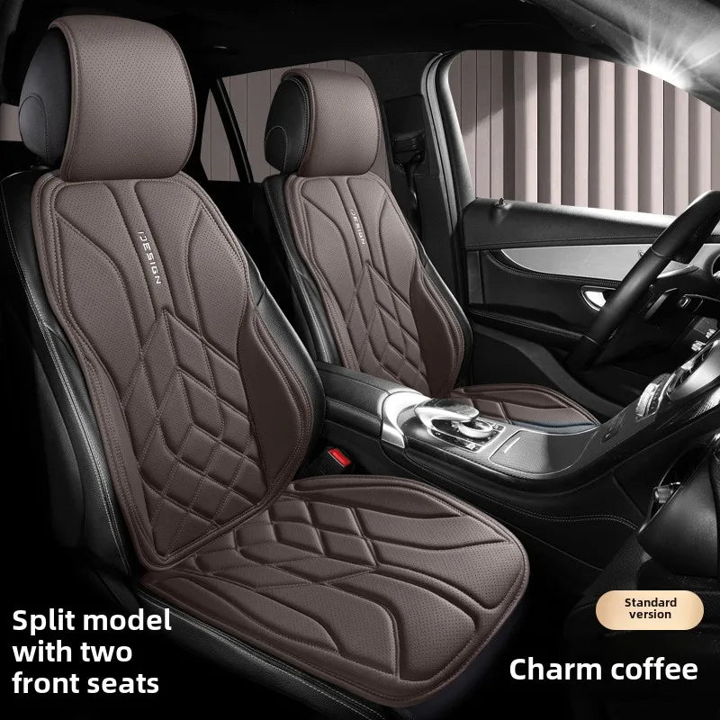 High Quality Universal Car Seat Cover Four Season Perforated Leather Breathable Comfortable Saddle Pad for Car Seats Protection