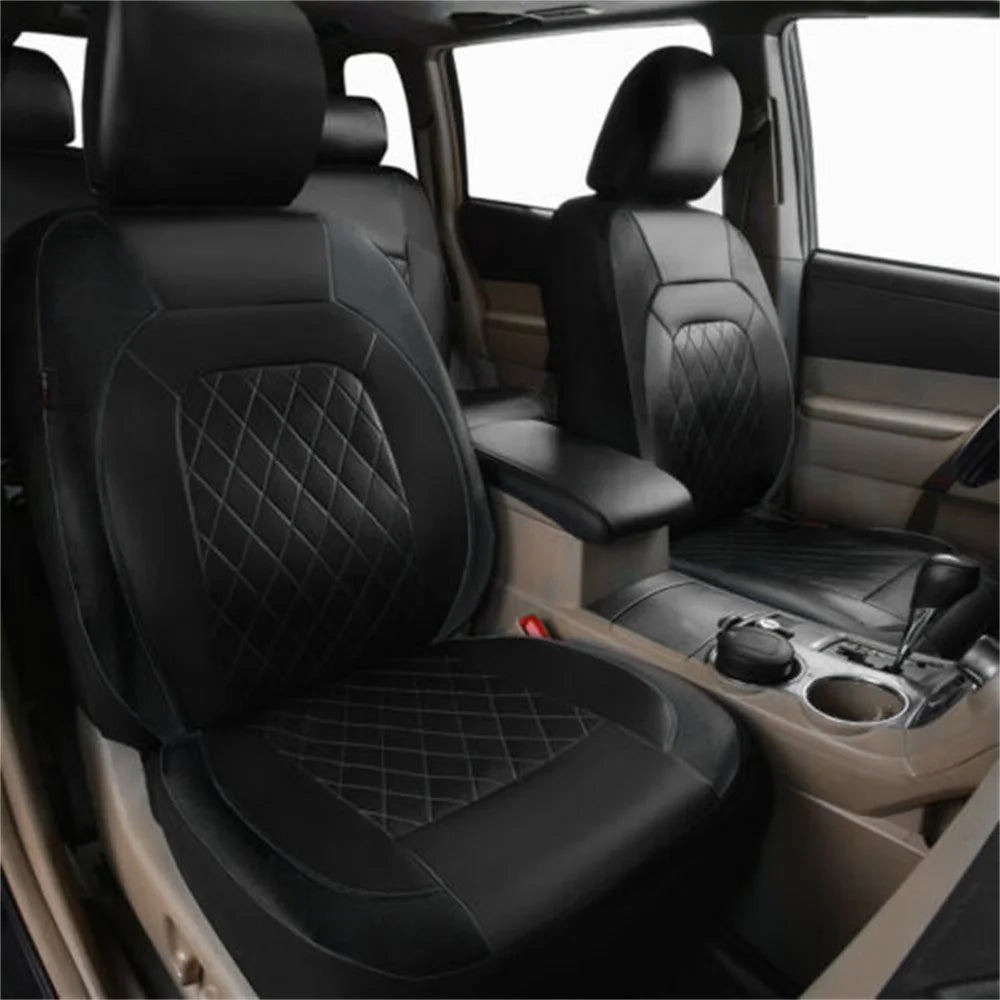 Universal Car Seat Set PU Leather Car Seat Cushion Fully Surrounded Protective Pad Anti-Scratch Car Interior Accessories