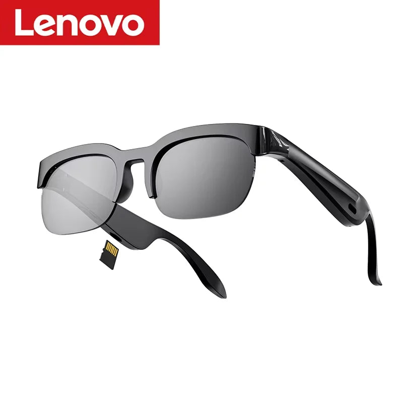 Lenovo Smart AI GlassesRemote Control Touch with Photo Camera Recording Translator Voice Assistant Music Bluetooth Sunglasses
