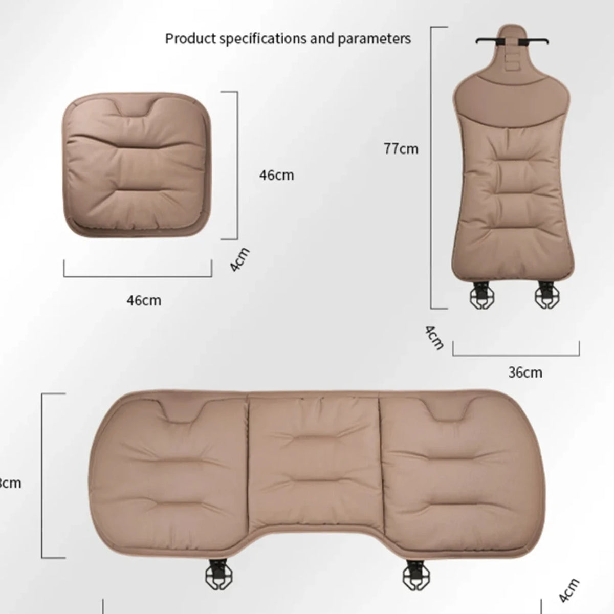 Universal Car Seat Cover Leather Cars Seat Waist Cushion Covers Four Season Auto Interior Seats  Protection Pad Car Accessorie