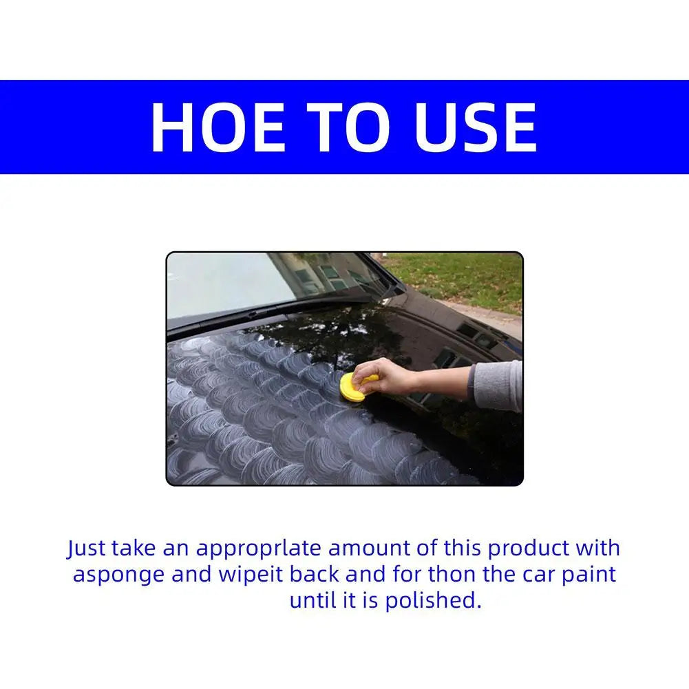 All In One Car Care Ceramic Wax Build Glossy Protective Layer Repair Tiny Paint Scratches Improve Overall Vehicle Surface Bright