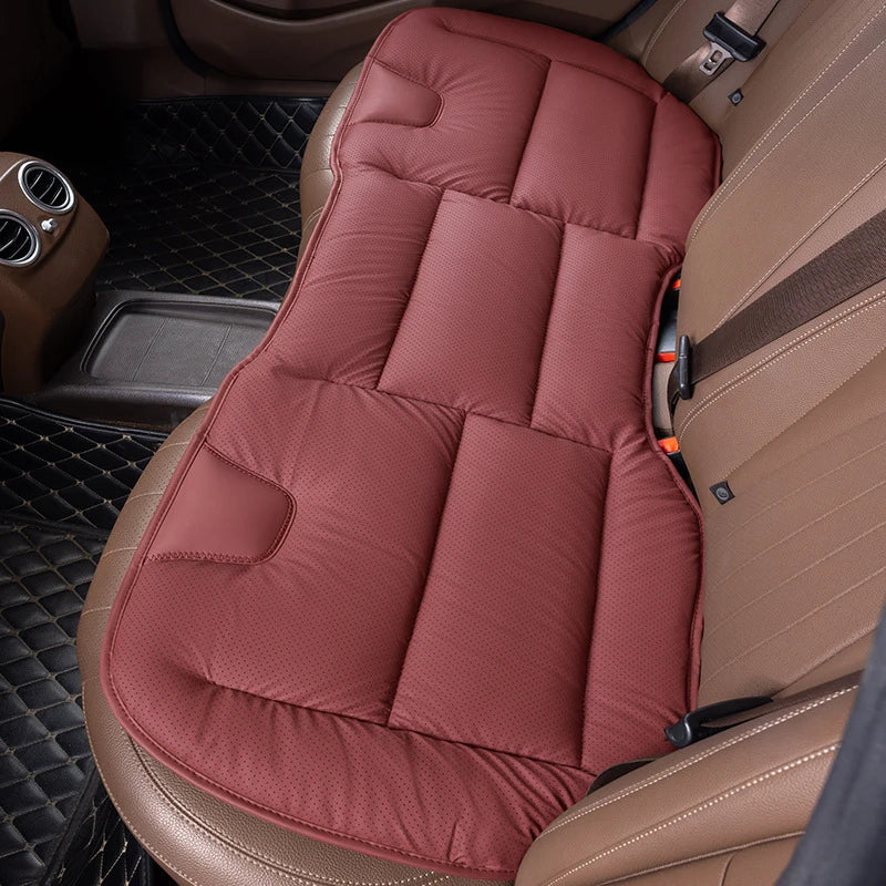 Universal Nappa Leather Rear Car Seat Cushion Seats Breathable Ventilated Comfort Seats Protection Pad Auto Accessories