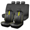 Universal PU Leather Car Seat Covers Fit For Most Car SUV Truck Van Accessories Interior Sporty Design PU Leather Seat Covers
