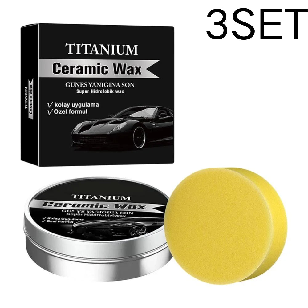 All In One Car Care Ceramic Wax Build Glossy Protective Layer Repair Tiny Paint Scratches Improve Overall Vehicle Surface Bright