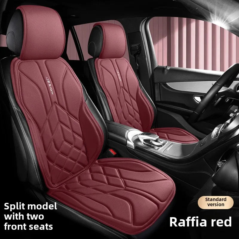 High Quality Universal Car Seat Cover Four Season Perforated Leather Breathable Comfortable Saddle Pad for Car Seats Protection