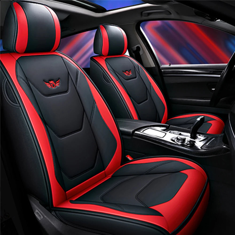 Universal Leather Car Seat Covers for for Subaru Legacy 2014 2022 Impreza XV Forester 2010 2015 Outback 2012 Auto Accessories
