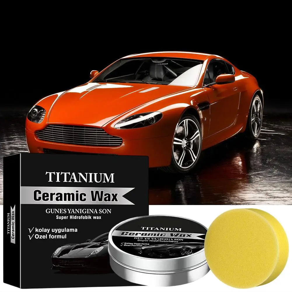 All In One Car Care Ceramic Wax Build Glossy Protective Layer Repair Tiny Paint Scratches Improve Overall Vehicle Surface Bright