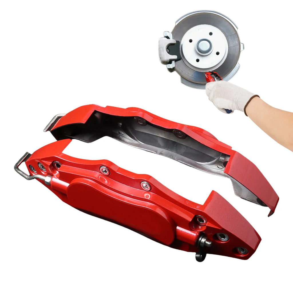 Car Brake Caliper Cover Aluminum Alloy Disc Brake Caliper Fake Covers Safely Protect Car Brake Calipers Car Wheel Modification