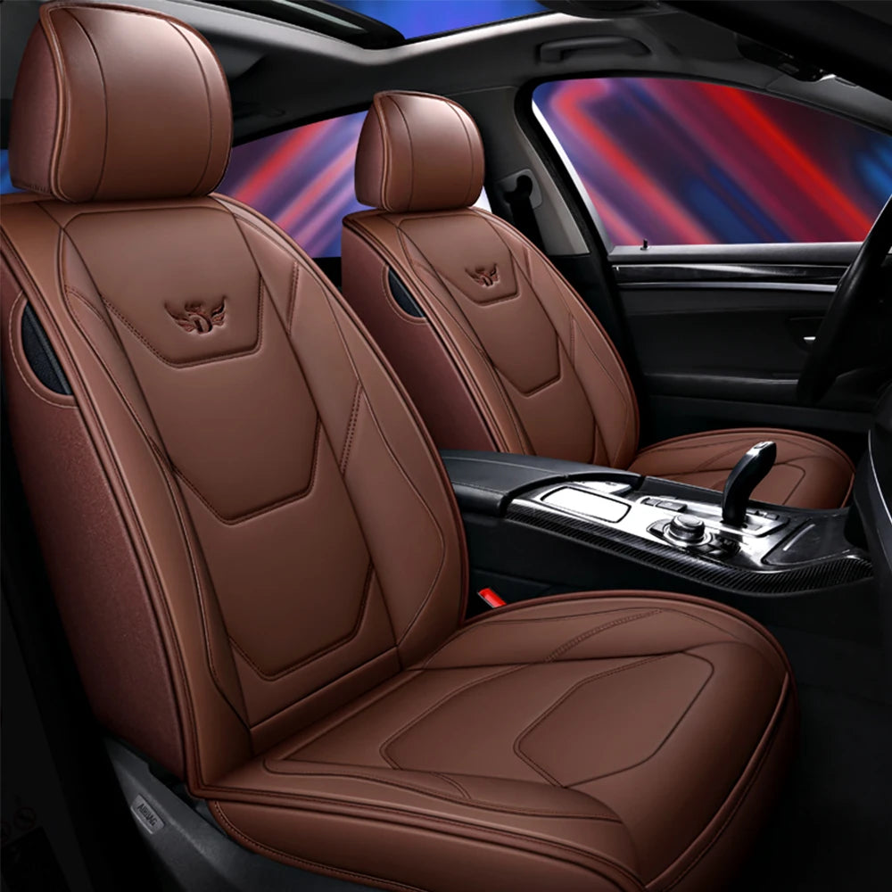 Universal Leather Car Seat Covers for for Subaru Legacy 2014 2022 Impreza XV Forester 2010 2015 Outback 2012 Auto Accessories