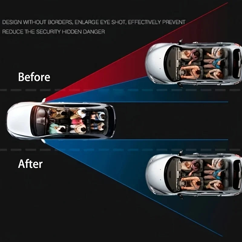 2-piece Set of 360 Degree High-definition Circular Car Rearview Mirrors, Reverse Blind Spot Rearview Mirror Auxiliary Mirror - AliExpress