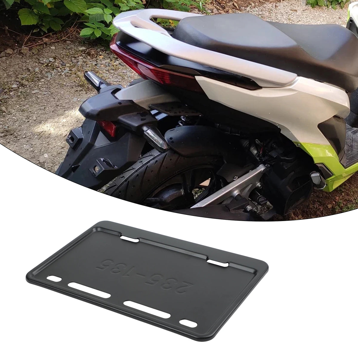 1PC Motorcycle License Plate Frame For Philippine Motorcycle License Plate Frame Carbon Fiber  Rustproof Motorcycle Plate Holder