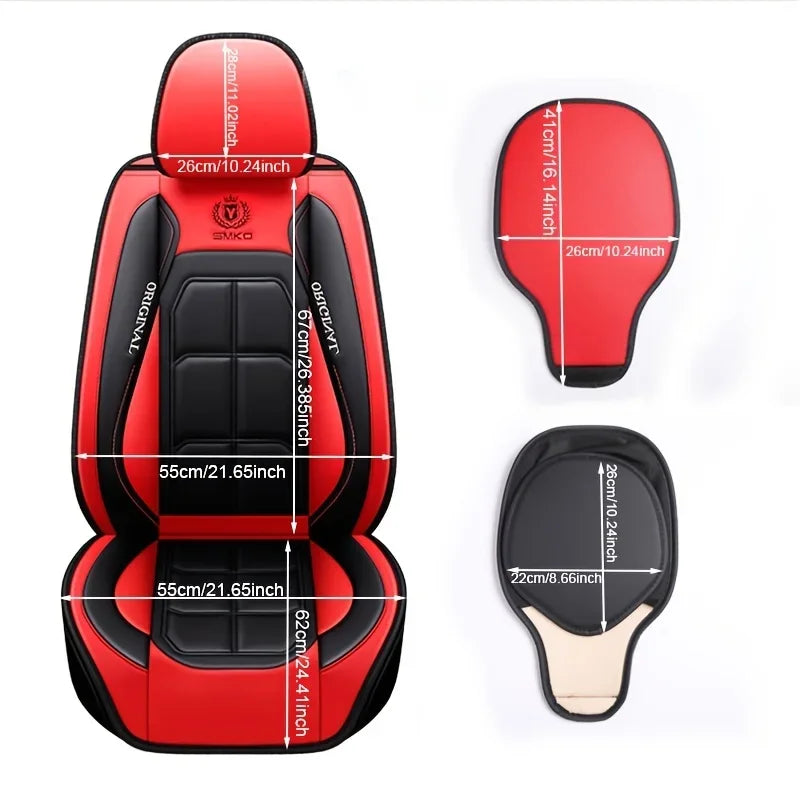 Car seat cushion full surround all season universal leather seat cover wear-resistant, dirt resistant, breathable car seat cover