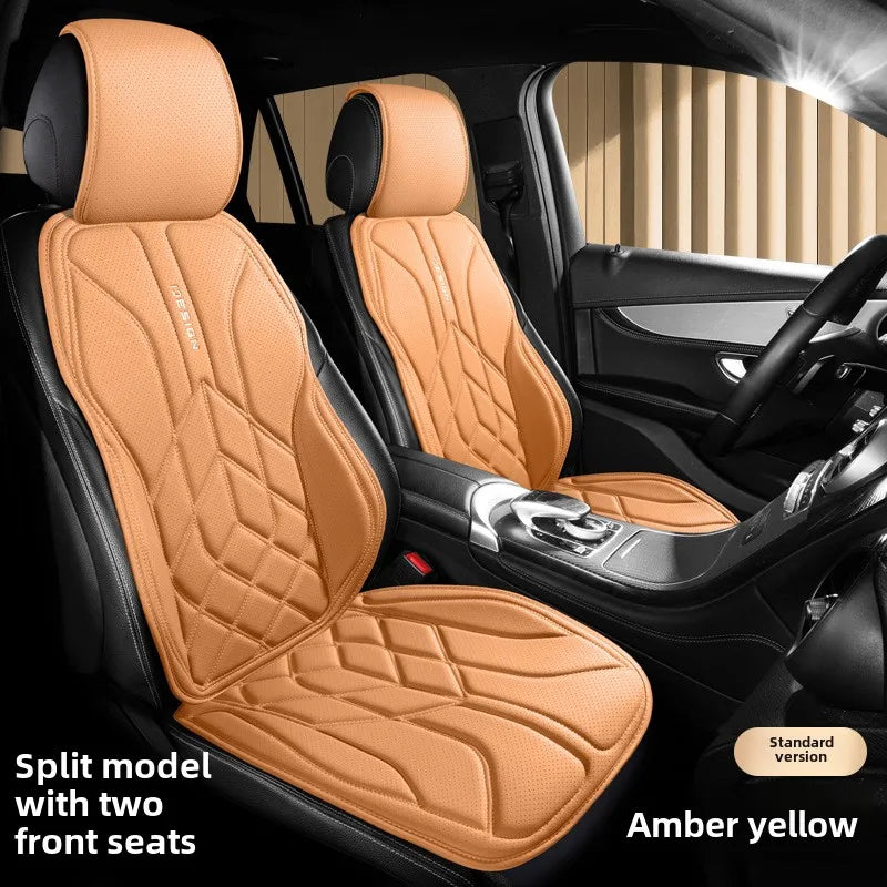 High Quality Universal Car Seat Cover Four Season Perforated Leather Breathable Comfortable Saddle Pad for Car Seats Protection