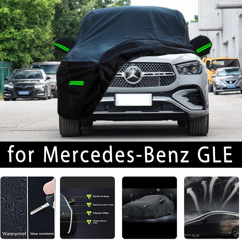 For Mercedes-Benz GLE Outdoor Protection Full Car Covers Snow Cover Sunshade Waterproof Dustproof Exterior Car accessories