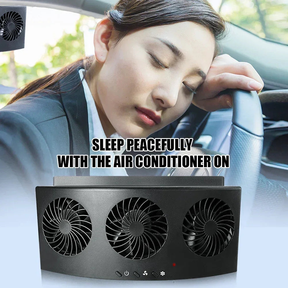 Car Ventilator Cooler Fans Solar-powered Cooling Vent Exhaust Portable Safe Auto Fan  Accessories NEW