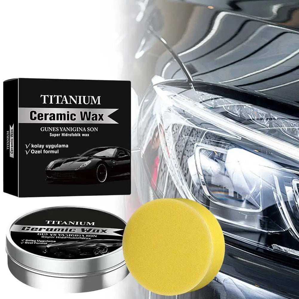 All In One Car Care Ceramic Wax Build Glossy Protective Layer Repair Tiny Paint Scratches Improve Overall Vehicle Surface Bright